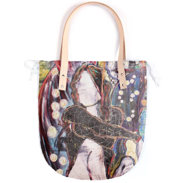 Resilient Tote with Leather Straps